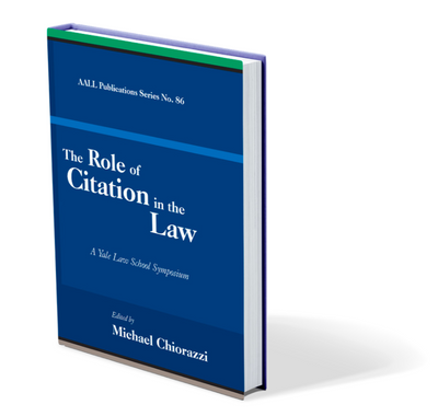Book cover for "The Role of Citation in the Law"